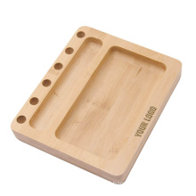 Wood rolling tray handmade three angle wood rolling tray for rolling machine tobacco smoking accessories plate grinder tray